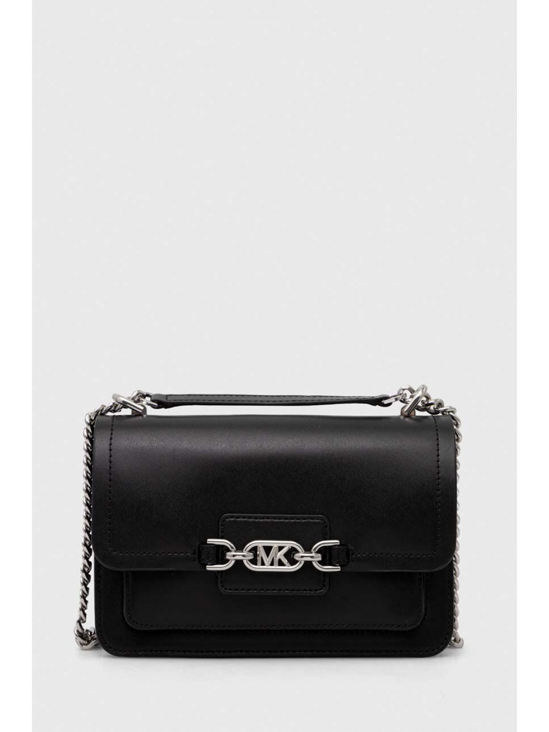 Kožená kabelka MICHAEL Michael Kors zelená barva